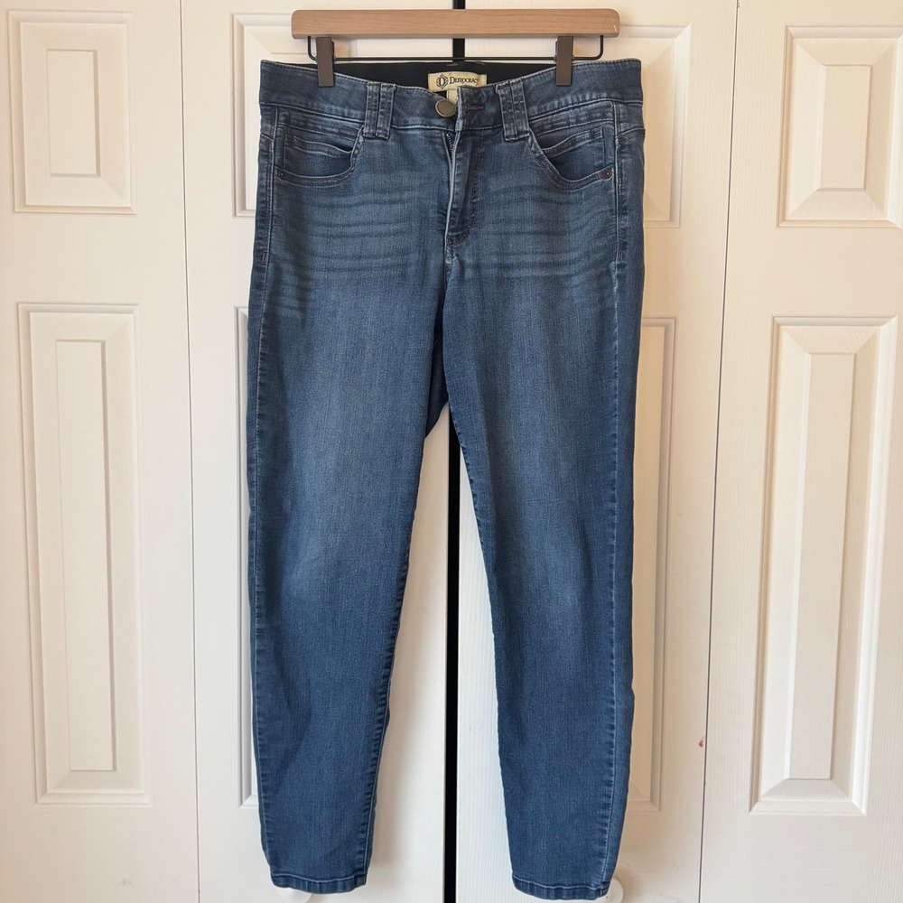 Democracy‎ Ab Solution Skinny Jeans Womens 10 Medium Wash Blue Denim Pants